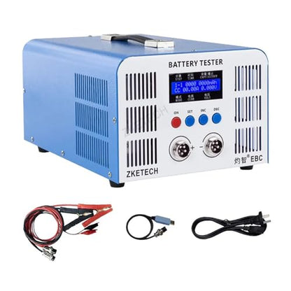 iDili 50A Lithium Battery Discharge Charger Tester, LiFePO4/Li-ion Ternary Power Battery Capacity Meter 6-Step Programmable, EBC-A50L