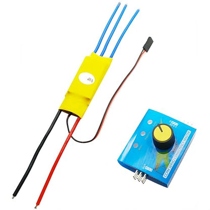 40A Brushless Motor Electronic Speed Controller + 3CH Digital Multi Servo Tester RC Speed Controller Checker ESC Consistency CCPM Master for RC Plane Helicopter