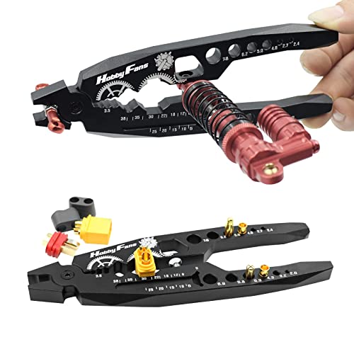 Metal Shock Absorber Pliers Rod Ball Clamp & Ball Joint Wrench Multi-Function RC Tool Combo Set for 1/8 1/10 RC Car