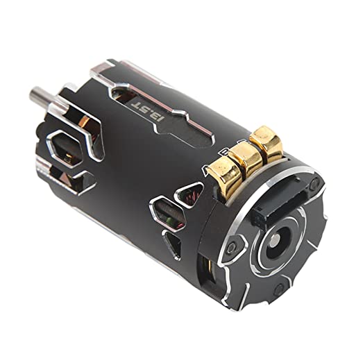 Changor 380 Sensored Brushless Motor Combo with TS80A ESC Efficient Output for 1/12 1/14 RC Cars Black Aluminum