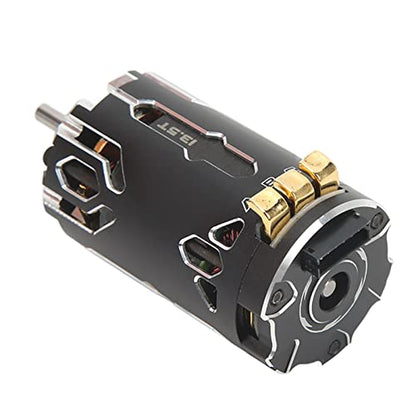 Changor 380 Sensored Brushless Motor Combo with TS80A ESC Efficient Output for 1/12 1/14 RC Cars Black Aluminum