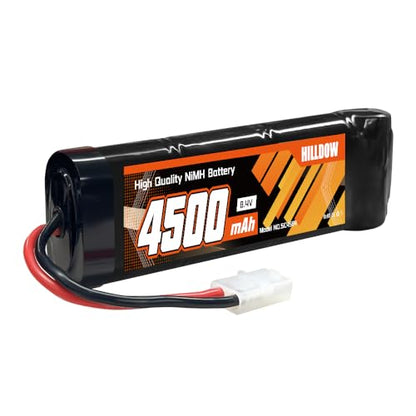 Hilldow 8.4V NiMH Battery 4500mAh High Power Battery with TMY Connector for RC Car RC Truck Racing Hobby - color: 1 PCS