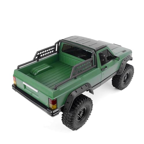 1/10 RC Crawler Hard Body Shell Kit - 313mm Wheelbase Cherokee Body for Axial SCX10, SCX10 II 90046, 90047 & TRX4 Kits (Pickup-Green) - color: Pickup-green