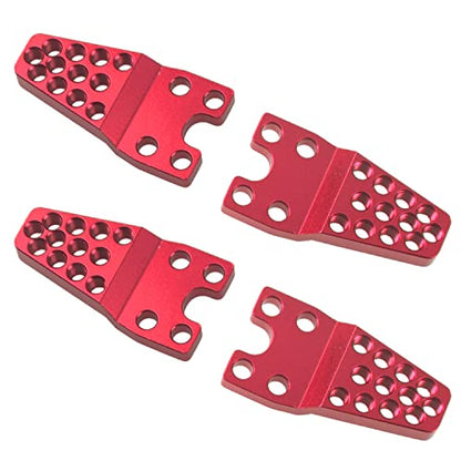 4Pcs ShareGoo Metal RC Car Shock Absorber Mount Adjust Height Angle Stand Suspension Lift Kit Compatible with Traxxas TRX-4 Axial SCX10 SCX10-II 90046 D90 D110 1/10 RC Crawler Car (Red) - color: Red