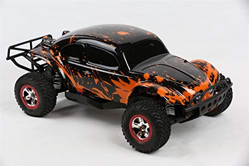 SummitLink Custom Body Muddy Orange Over Black Compatible for 1/10 Slash 4x4 VXL 2WD Slayer RC Car or Truck (Truck not Included) SSB-BR-03