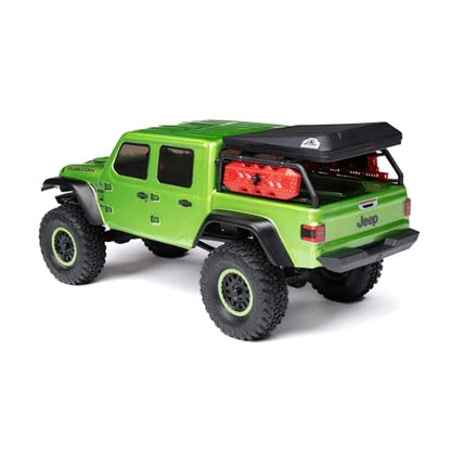 Axial SCX24 Jeep Gladiator RC Truck 4WD Rock Crawler Green AXI00005V2T3 | Brushed, RTR Ready-To-Run, Nothing Needed to Complete - color: Green