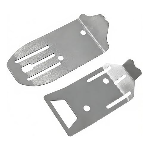 Stainless Steel Chassis Skid Plate Set for Granite Grom Typhon Grom Mega | Front,Rear,380,ARA2102,ARA2106,Protection,Upgrade Parts,Wear Resistant,Precision Fit,High Strength