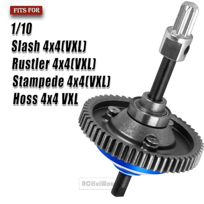 RC 54T Center Diff Gear Upgrades Part for 1/10 Slash 4x4,Slash 4x4 VXL,Rustler 4x4,Rustler 4x4 VXL,Stampede 4x4,Stampede 4x4 VXL,Hoss 4x4 VXL,Metal 54T Gear Slipper Clutch,Navy Blue - color: Navy Blue(1pcs)