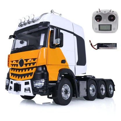 wheelfun 1/14 Metal RTR DIY RC Tractor Trucks 8x8 for Remote Control Cars Upgraded Equipment Rack 3Grade Gear Box Hobby Grade Model