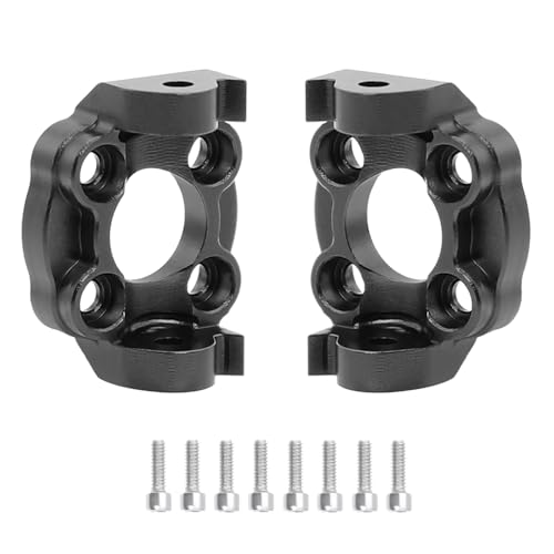 RC Cars Crawler Parts Compatible with LOSI for Mini for LMT 4X4 1/18 RC Car for Monster Truck Aluminum C Hub Front Steering Cup with Enlarged Bearing(Black,C Hub) - color: Black, size: C Hub