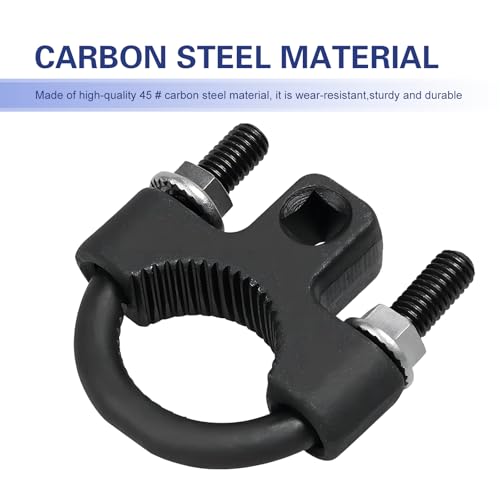 Car Inner Tie Rod Installation Tool, U-shaped Serration Anti-slip Wrench, Anti-rust Steering Linkage Removal Wrench, Universal Steering System Repair Accessory for Cars Trucks SUVs (Black)