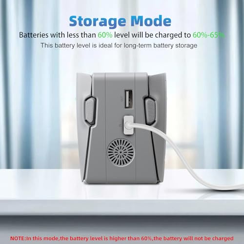Battery Charger for DJI Neo 2 Drone Battery Charging Hub Dual Channel Vertical Charger Pack Station Base (Grey,1pcs)