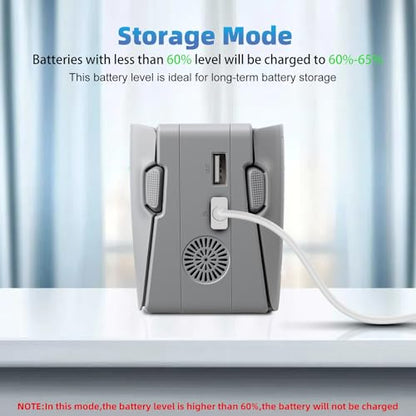 Battery Charger for DJI Neo 2 Drone Battery Charging Hub Dual Channel Vertical Charger Pack Station Base (Grey,1pcs)