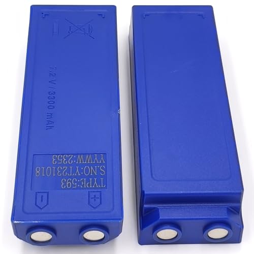 (3 Counts) Type 593 Rechargeable Ni-MH Battery 7.2V 3300mAh Crane Remote Control Battery for Scanreco 592 593 590 960 16131 17162
