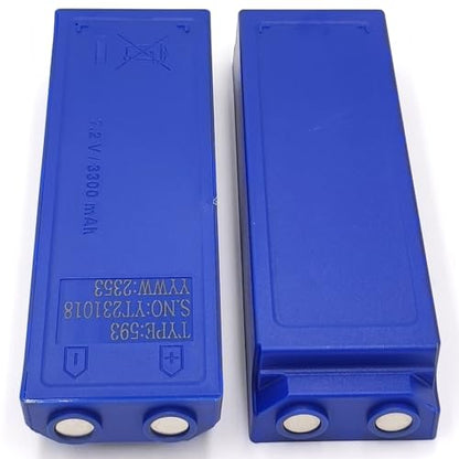 (3 Counts) Type 593 Rechargeable Ni-MH Battery 7.2V 3300mAh Crane Remote Control Battery for Scanreco 592 593 590 960 16131 17162