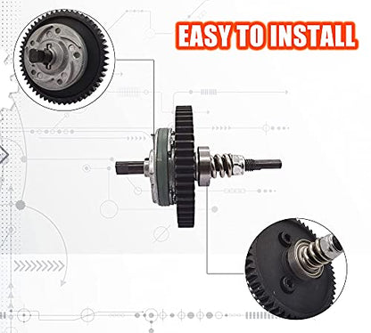 Steel 6878 Differential Gear Complete Slipper Clutch for Traxxas Slash | 32P 15T/17T/19T Pinions Gear Set High Strength Wear Resistant for Traxxas Slash 4X4/ Stampede 4X4 / Rustler 4X4