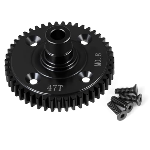 Steel Mod 0.8/32P 47T Center Diff Spur Gear for Tra-xxas Mini Maxx | WD Mini XRT VXL-3S Monster 1:16 Truck Upgrades