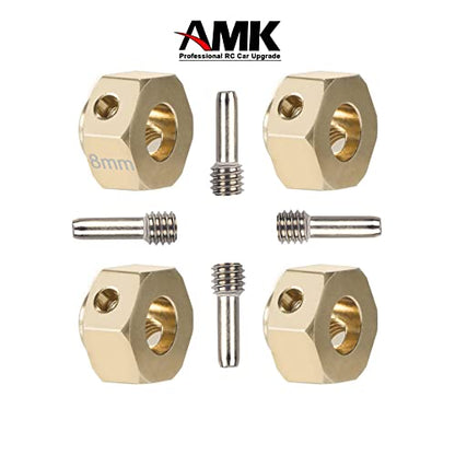4pcs Brass Extended Wheel TRX4 Brass 6mm Wheel Hex Extended Adapter for RC Crawler TRX4 TRX-4 1/10 RC Hex Wheel Hubs Adapters (4pcs 6mm Wheel Hubs Adapters) - color: 4pcs 6mm Wheel Hubs Adapters