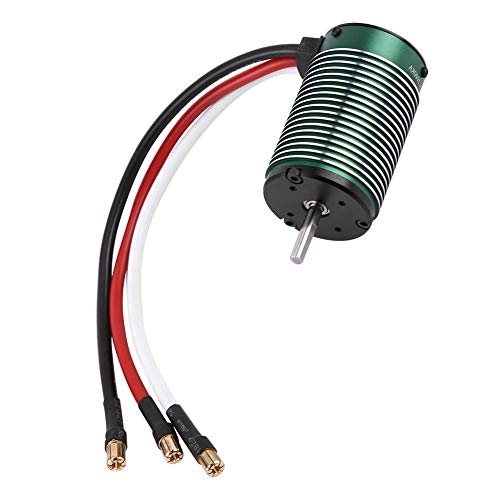 1512 2650KV Brushless Sensorless Motor, RC Car Brushless Motor, High - Efficiency 1/8 Short Truck Off - Road Motor with CNC - Machined Aluminum Shell for 4S Battery