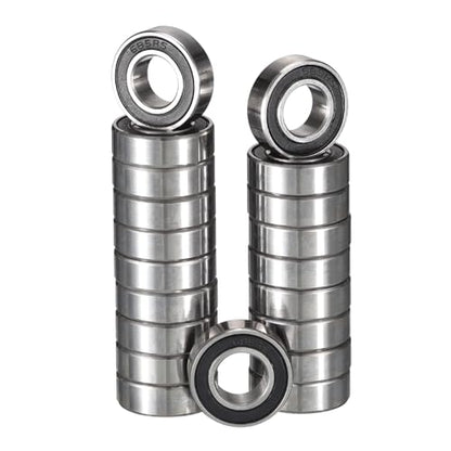 685-2RS Deep Groove Ball Bearings, ID 5mm x OD 11mm x Width 5mm Miniature Bearings, Double Rubber Sealed Ball Bearing Pre-Lubricated Chrome Steel Z2 Lever 20pcs - size: 685-2RS 5x11x5mm