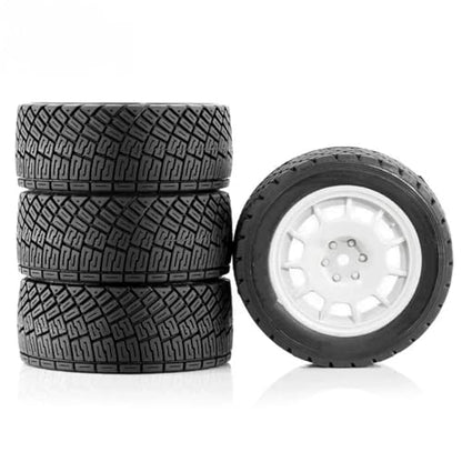 for 1/10 RC Model for Rally Car Upgrade Parts for Racing Tires 4PCS 78 * 30mm 12mm Adapter Decorative Spare Replace Models RC Replacement Parts