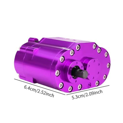Yiju Transfer Case Gearbox RC Transmission Box Aluminum Alloy Construction Professional Double Speed RC Crawler Gear Set Suitable for Rock Crawling, Purple - color: Purple