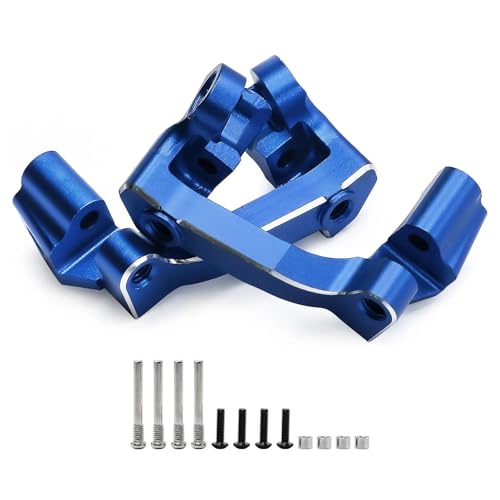 7075 Aluminum C-Hubs for Traxxas 1/16 Mini Maxx & Mini Slash 4X4 Replace 10732 High Strength Lightweight Steering Knuckle Blue - color: Blue