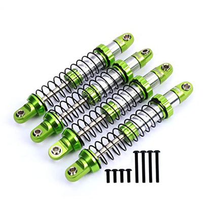 RCAWD for UTB18 Capra Shocks Double Long Stroke Upgrades, Front & Rear Shock Absorbers Parts #AXI213004#AXI213000, for Axial 1/18#AXI01002 Green - color: Green