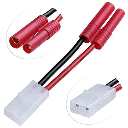 5pcs Female Tamiya to HXT 4.0mm Banana Adapter for Redcat Racing Hexfly NiMH Battery Charger - style: Tamiya Female to HXT
