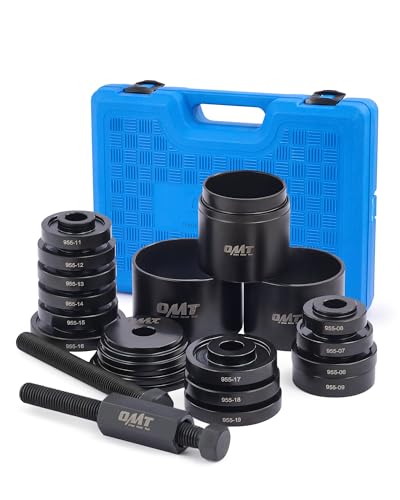 OMT Wheel Bearing Press Kit for Front Wheel Bearing Removal & Installation | 24pc Wheel Bearing Puller Tool Set with Sliding Screws Bushings and Sleeves, Blue Case - color: blue