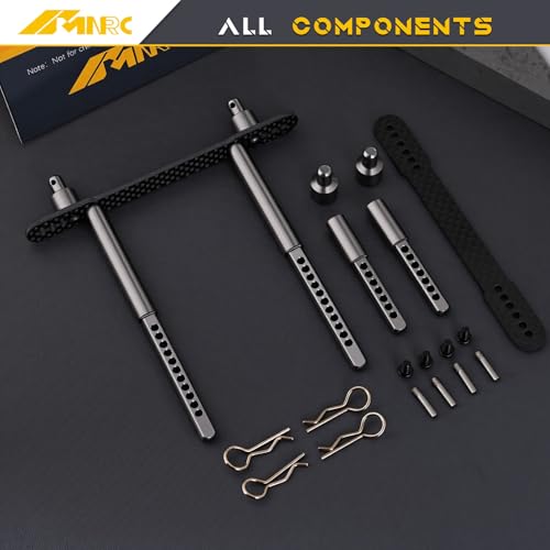 Alum Body Post Mount Front & Rear Shell Column for for Axial SCX10 II 90046 90047 1/10 RC Upgrades Part Gray - color: Gray