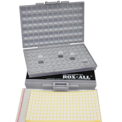 AideTek Two SMD SMT Resistor Capacitor 1206 0805 0603 Box Organizer Craft Beads Storage 144 Compartments for each box - style: 2BOXALL