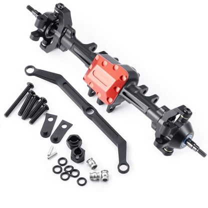 Front Axles Set+4mm Extended Aluminum Complete Axles | For TRX4M Upgrade 1/18, RC Crawler Car - size: Extended Front Axle