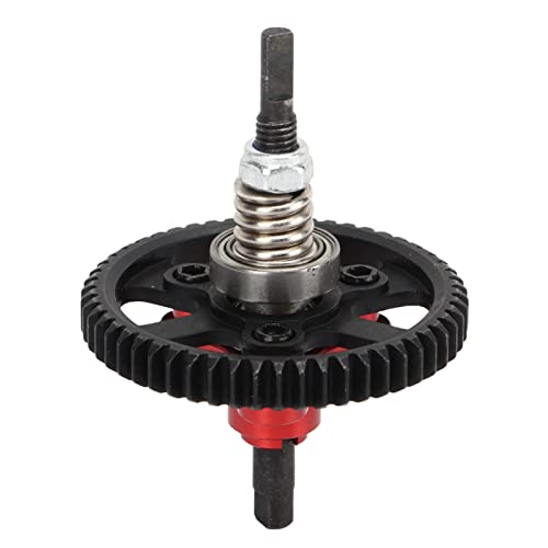 Aluminum Steel Differential Slipper Clutch, Slipper Clutch Assembly, 54T Aluminum Steel Differential Gear Slipper Clutch for Traxxas Slash 4x4 1/10 RC Car (Red) - color: Red