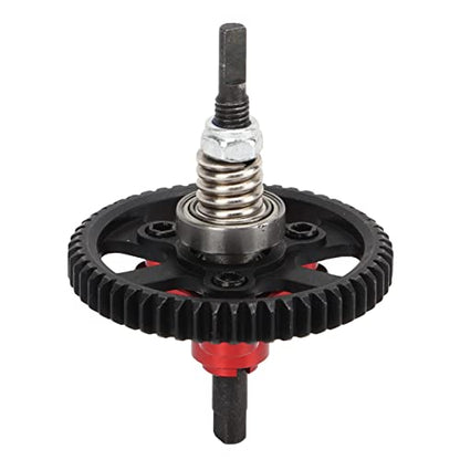 Aluminum Steel Differential Slipper Clutch, Slipper Clutch Assembly, 54T Aluminum Steel Differential Gear Slipper Clutch for Traxxas Slash 4x4 1/10 RC Car (Red) - color: Red