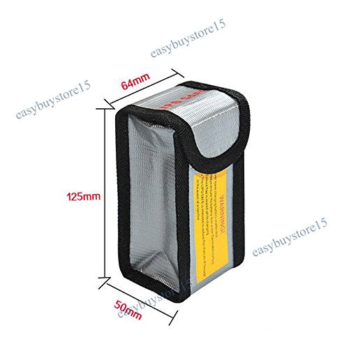 4pcs Lipo Battery Fireproof Explosion proof Bag Storage Guard Safe Pouch 125mm