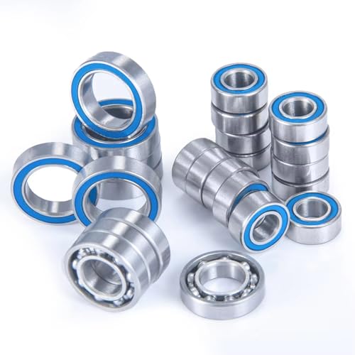 Parts For Element For Enduro For Sendero 1/10 24Pcs Wheel Hub Axle Blue Rubber Sealed Bearing Kit RC Car Truck Model Parts
