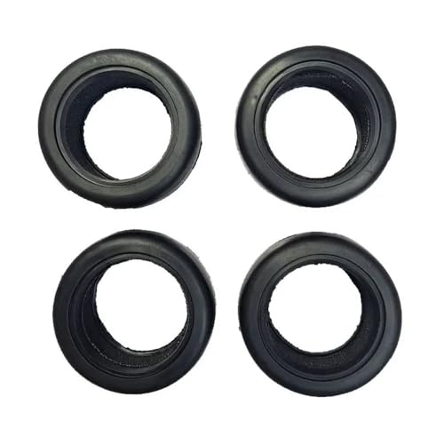4Pcs 58mm Tires with 12mm Hex Wheels and Sponge Compatible with 1/10 1/12 Scale RC Drift Cars Including 3 M4 M5 TCR M04 M05 Models