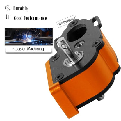 LCG Center Gearbox Transmission Box Upgrades Part for SCX10 SCX10 II 90046 90047 1/10 RC Crawler Car,Aluminum Middle Transmimssion Gearbox,Orange - color: Orange(1pc)
