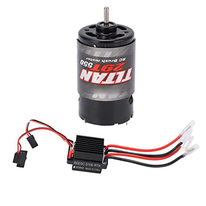 550 Brushed Motor & 320A Two Way ESC Set for RC Car Crawler 29T High Performance Combo with Easy Wiring Options Enhanced Stability - size: 29T