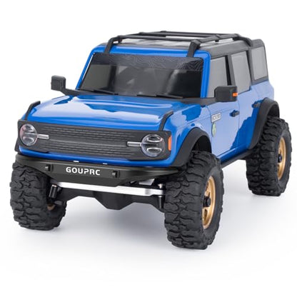 GOUPRC Aluminum Alloy RC Front & Rear Bumper for Axial SCX30 Bronco C10 1/30 RC Crawler Car Upgrade Replacement Parts - color: Black