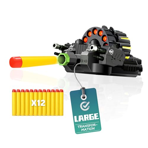 Green Foam Dart Launcher Attachment for RC Toy Vehicle, Soft Dart Shooter Replacement Module for Remote Control Stunt Car, Kids RC Car Accessory Spare Part - color: Green & Soft Dart Shooter