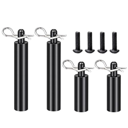 MOHERO 4Pcs Front and Rear Body Post Set RC Car Shell Holder Mounts for Ta-mi-ya 1/10 Clod Buster 4×4×4 RC Rock Crawler Truck Upgrade Parts
