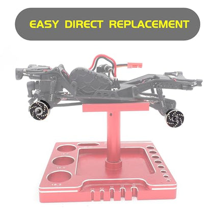 Brass Steering Knuckles & Rear Axle Weights for 1/30 Scale RC Crawler | Black Coating,CNC Machined,Heavy Duty Upgrade Parts,Easily install,Precision Fit