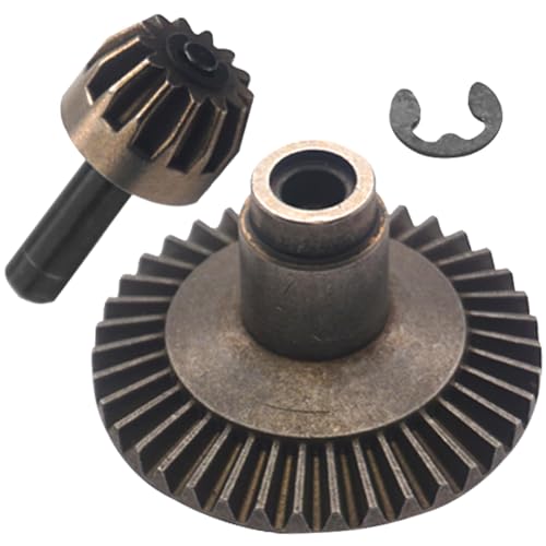 Metal Differential Main Bevel Gear Set 38T 13T Hop Up Parts Compatible with Axial SCX10 1/10 RC Crawler Car