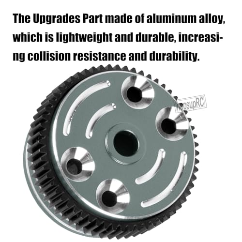 Aluminum Differential Locker Spool Diff Locker Mounts Set Upgrades Part for 1/10 Slash/Rustler/Stampede/Bandit 2WD(VXL),Sealed Differential Case Hops Up.Titanium - color: Titanium(for 1/10)