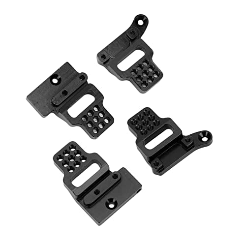 RC Car Shock Mount Aluminum Alloy RC Shock Towers Mount for 1/18 RC Crawler Car Upgrades Parts (Black) - color: Black