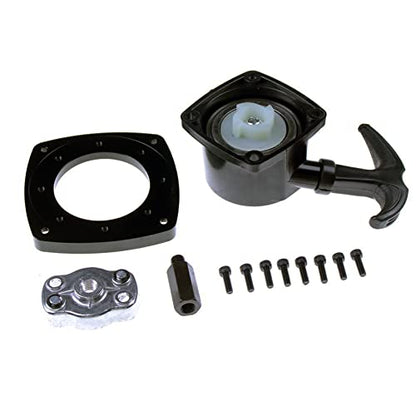 Super Easy Pull Starter for Zenoah Chongyang 23CC 26CC 29CC Rovan 23-30.5CC Engine (Black) - color: Black