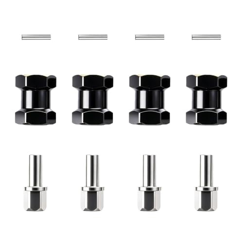 15mm Brass Hex Hub Extension Adapter Upgrade for 1/10 SCX10 D90 | Fit 1/10 Axial SCX10 & D90 crawler vehicles. Widen wheel track for stability. Solid brass durable RC modification parts. - size: 15mm