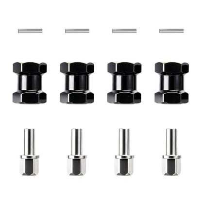 15mm Brass Hex Hub Extension Adapter Upgrade for 1/10 SCX10 D90 | Fit 1/10 Axial SCX10 & D90 crawler vehicles. Widen wheel track for stability. Solid brass durable RC modification parts. - size: 15mm